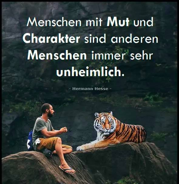 Mut und Charakter